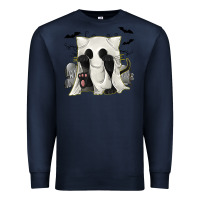 Navy Ghost Cat Premium Sweatshirt - texasbilliewilder