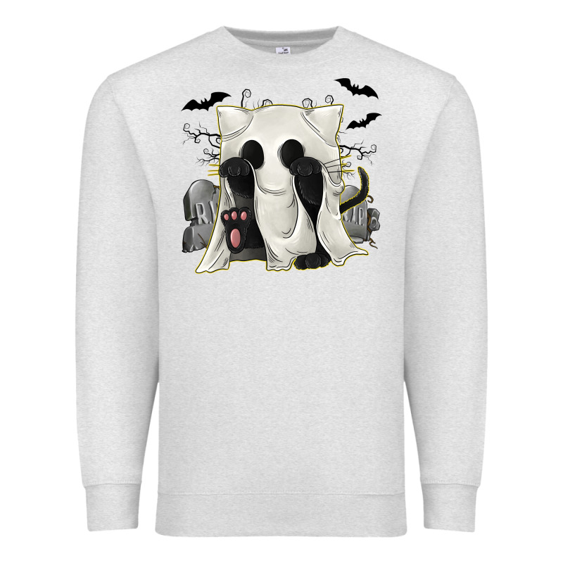 Ghost Cat Premium Sweatshirt by texasbilliewilder | Teevron