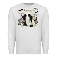 Oatmeal Heather Ghost Cat Premium Sweatshirt - texasbilliewilder