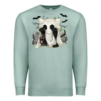 Seafoam Ghost Cat Premium Sweatshirt - texasbilliewilder