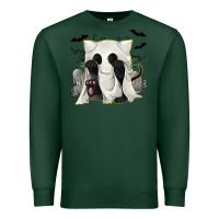 Sports Green Ghost Cat Premium Sweatshirt - texasbilliewilder