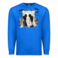 True Royal Ghost Cat Premium Sweatshirt - texasbilliewilder