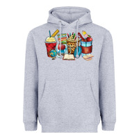 Heather Grey teacher coffee cups Heavyweight Hoodie - Zillion Design Studio