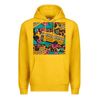 Lemon school bus and leopar seamless pattern Premium Hoodie - BundleAndBundleShop