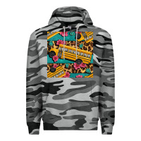 Slate Camo school bus and leopar seamless pattern Premium Hoodie - BundleAndBundleShop