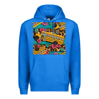 True Royal school bus and leopar seamless pattern Premium Hoodie - BundleAndBundleShop
