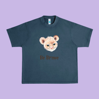 Lion Cute Animals Urban Heavy Tee Designed By Ranaportraitstore