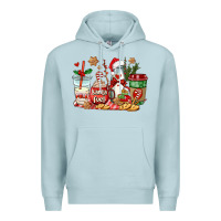 Blue Mist santa fuel coffee cups Premium Hoodie - AdoDesignShop