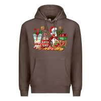 Coffee santa fuel coffee cups Premium Hoodie - AdoDesignShop