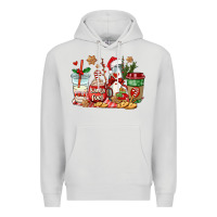 Dove Grey santa fuel coffee cups Premium Hoodie - AdoDesignShop