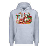 Heather Grey santa fuel coffee cups Premium Hoodie - AdoDesignShop