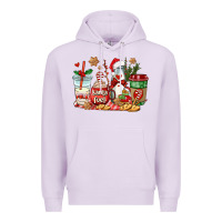 Lilac santa fuel coffee cups Premium Hoodie - AdoDesignShop