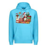 Ocean Blue santa fuel coffee cups Premium Hoodie - AdoDesignShop