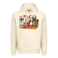 Sandshell santa fuel coffee cups Premium Hoodie - AdoDesignShop