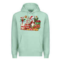 Seafoam santa fuel coffee cups Premium Hoodie - AdoDesignShop