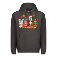Smoke santa fuel coffee cups Premium Hoodie - AdoDesignShop