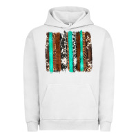 Pigment Lunar Rock western cowhide wood and turquoise glitter brushstrokes Urban Hoodie - Artiststas