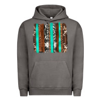 Pigment Tornado western cowhide wood and turquoise glitter brushstrokes Urban Hoodie - Artiststas
