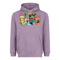 Lavender summer teacher coffee cups Heavyweight Hoodie - Zillion Design Studio
