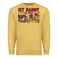 Antique Gold my daddy is my hero dispatcher Premium Sweatshirt - Zillion Design Studio