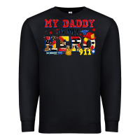 Black my daddy is my hero dispatcher Premium Sweatshirt - Zillion Design Studio
