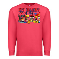 Cardinal my daddy is my hero dispatcher Premium Sweatshirt - Zillion Design Studio