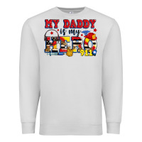 Dove Grey my daddy is my hero dispatcher Premium Sweatshirt - Zillion Design Studio