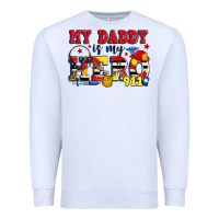 White my daddy is my hero dispatcher Premium Sweatshirt - Zillion Design Studio