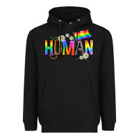 Black human with daisies Heavyweight Hoodie - texasbilliewilder