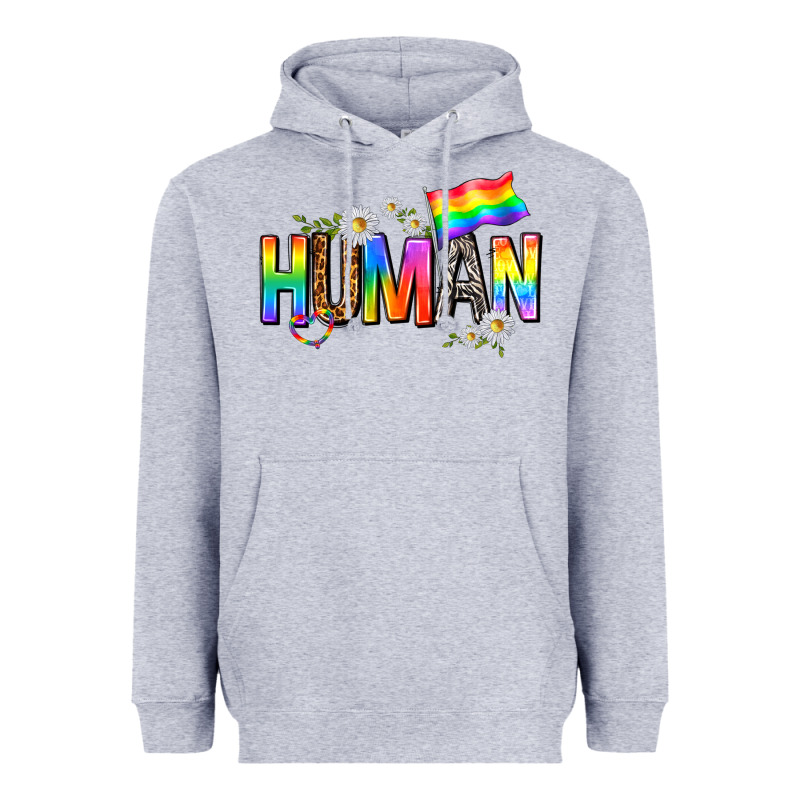 Human With Daisies Heavyweight Hoodie by texasbilliewilder | Teevron