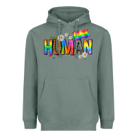 Sage human with daisies Heavyweight Hoodie - texasbilliewilder