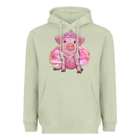 Matcha Balerina pig with tutu Heavyweight Hoodie - RanaPortraitStore