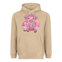 Mushroom Balerina pig with tutu Heavyweight Hoodie - RanaPortraitStore