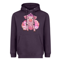 Balerina Pig With Tutu Heavyweight Hoodie | Teevron