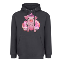 Smoke Balerina pig with tutu Heavyweight Hoodie - RanaPortraitStore