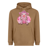 Toasted Coconut Balerina pig with tutu Heavyweight Hoodie - RanaPortraitStore