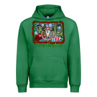 Emerald merry christmas western bull skull Urban Hoodie - AdoDesignShop