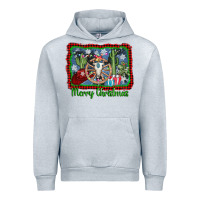 Heather Grey merry christmas western bull skull Urban Hoodie - AdoDesignShop