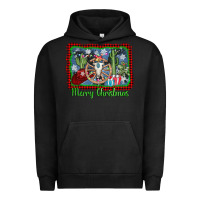 Pigment Black merry christmas western bull skull Urban Hoodie - AdoDesignShop
