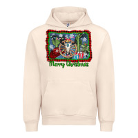 Sandshell merry christmas western bull skull Urban Hoodie - AdoDesignShop