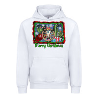 White merry christmas western bull skull Urban Hoodie - AdoDesignShop