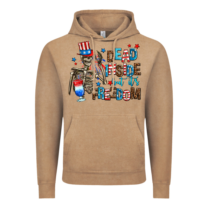 Dead Inside But Its Freedom Vintage Hoodie by AdoDesignShop | Teevron