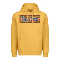 Mustard american babe Premium Hoodie - Artiststas