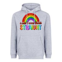 Heather Grey i cant even think straight Heavyweight Hoodie - texasbilliewilder