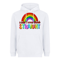 White i cant even think straight Heavyweight Hoodie - texasbilliewilder