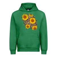 Emerald leopard sunflower patch Urban Hoodie - AdoDesignShop