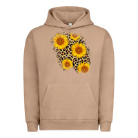 Pigment Burro leopard sunflower patch Urban Hoodie - AdoDesignShop