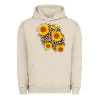 Pigment French Oak leopard sunflower patch Urban Hoodie - AdoDesignShop