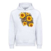 White leopard sunflower patch Urban Hoodie - AdoDesignShop
