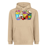 Mushroom school coffee cups Heavyweight Hoodie - Zillion Design Studio